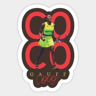 Coco Gauff Original Aesthetic Tribute 〶 Sticker